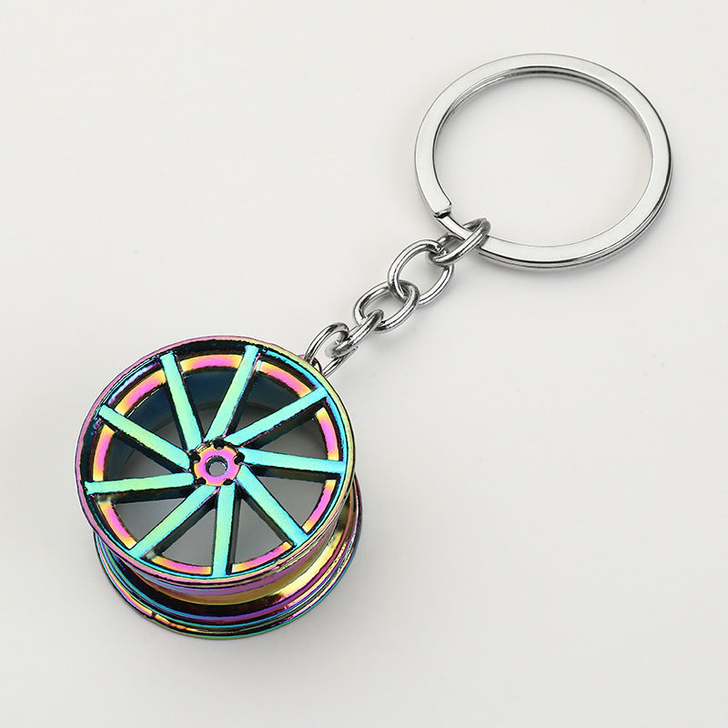 Creative Car Wheel Hub Keychain