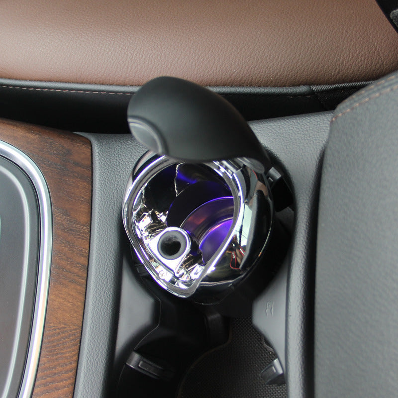 Car mini creative ashtray with LED lights