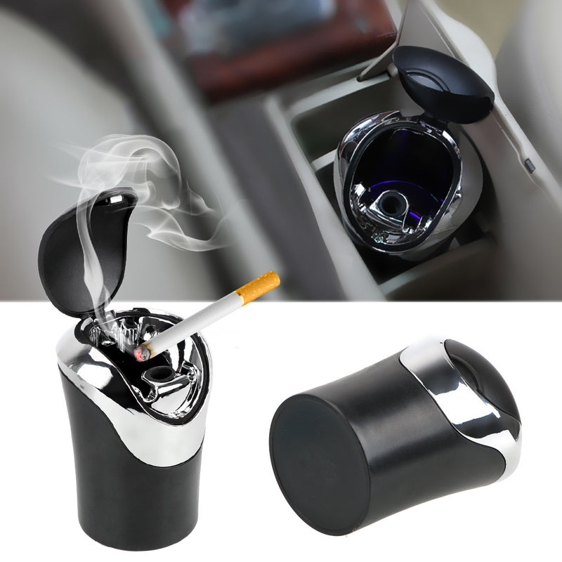 Car mini creative ashtray with LED lights