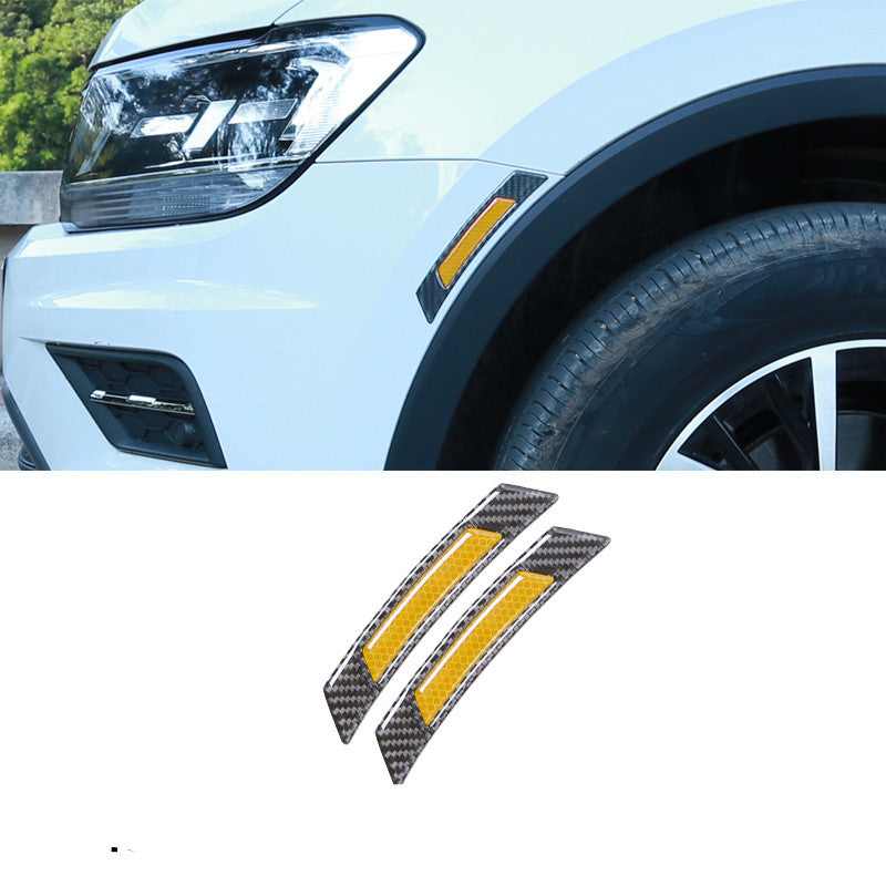 Car wheel brow reflective stickers