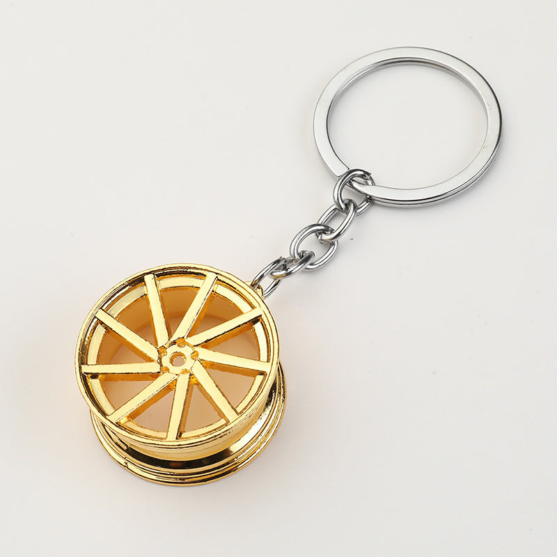 Creative Car Wheel Hub Keychain