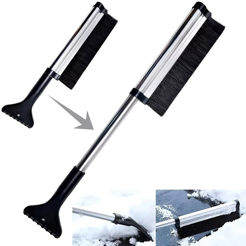 Car Windshield Wiper, Snow Removal Brush, Snow Shovel, Extendable Stainless Steel Cleaning Tool, Broom Cleaning Accessories