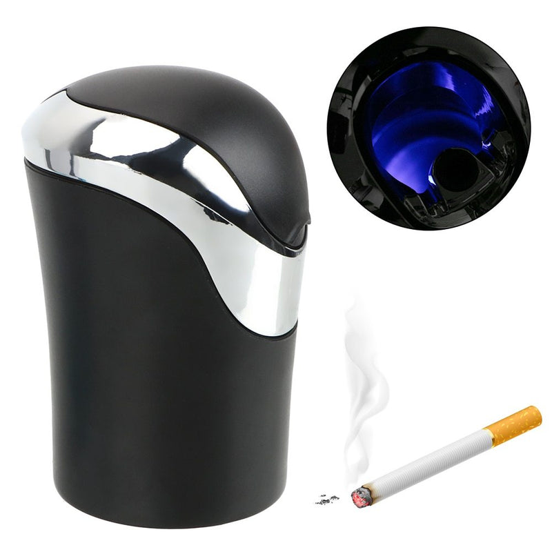 Car mini creative ashtray with LED lights