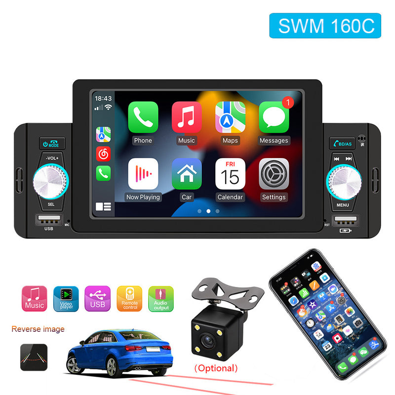 5-inch Large Screen Car Play Bluetooth MP5 Player