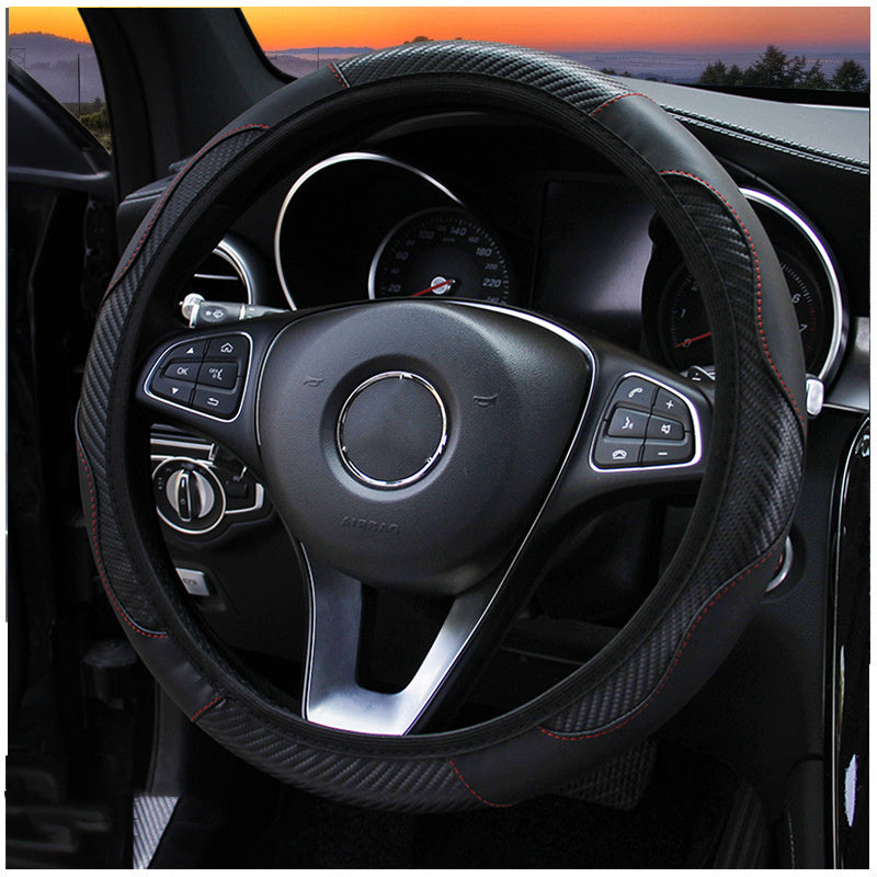 Car Steering Wheel Cover Carbon Fiber Sports Model Without Inner Ring