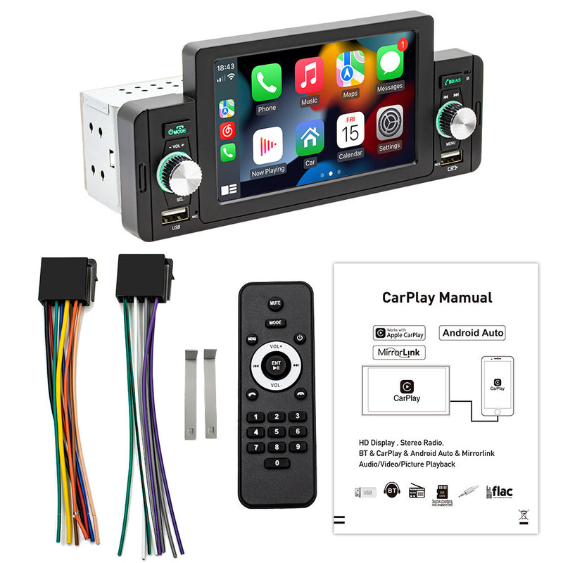 5-inch Large Screen Car Play Bluetooth MP5 Player