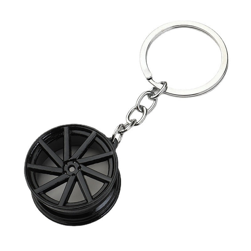 Creative Car Wheel Hub Keychain