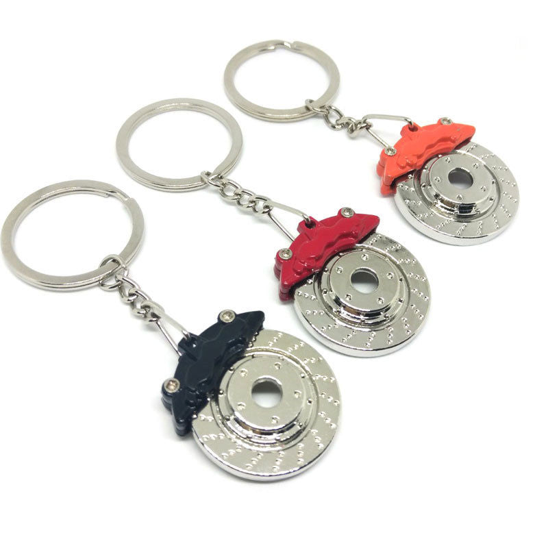 Creative Car Modification Brake Disc Keychain