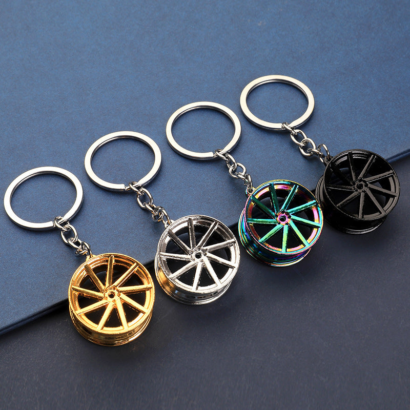 Creative Car Wheel Hub Keychain