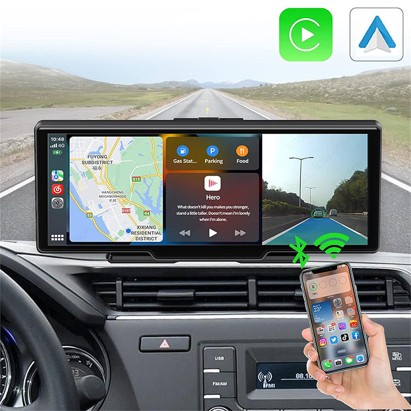 Driving Recorder Dual-camera Touch Screen Carplay Car GPS Navigation