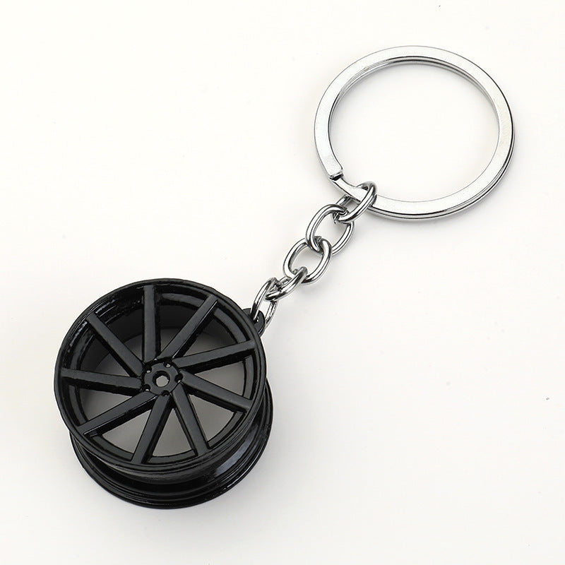 Creative Car Wheel Hub Keychain