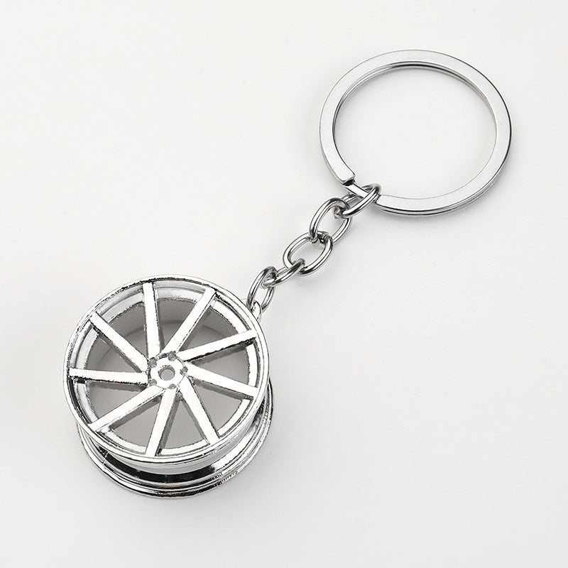 Creative Car Wheel Hub Keychain