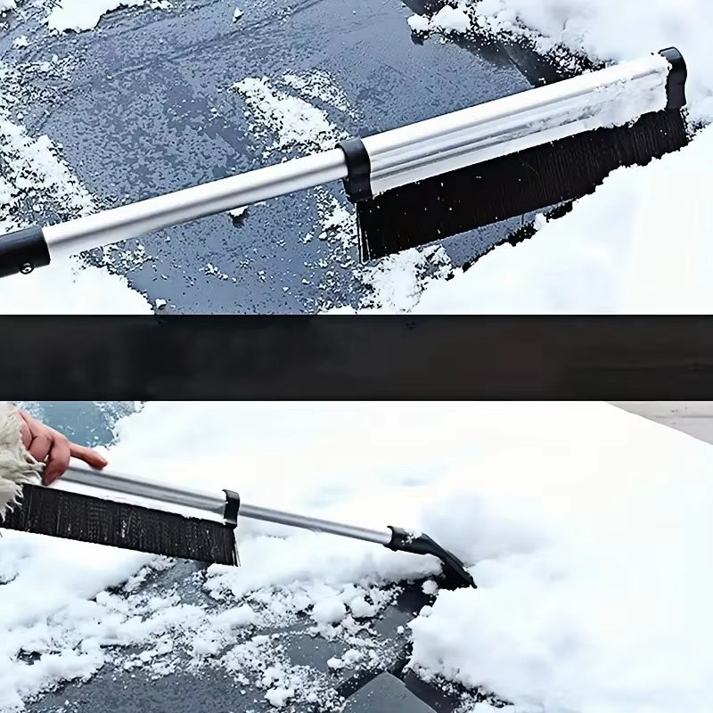 Car Windshield Wiper, Snow Removal Brush, Snow Shovel, Extendable Stainless Steel Cleaning Tool, Broom Cleaning Accessories